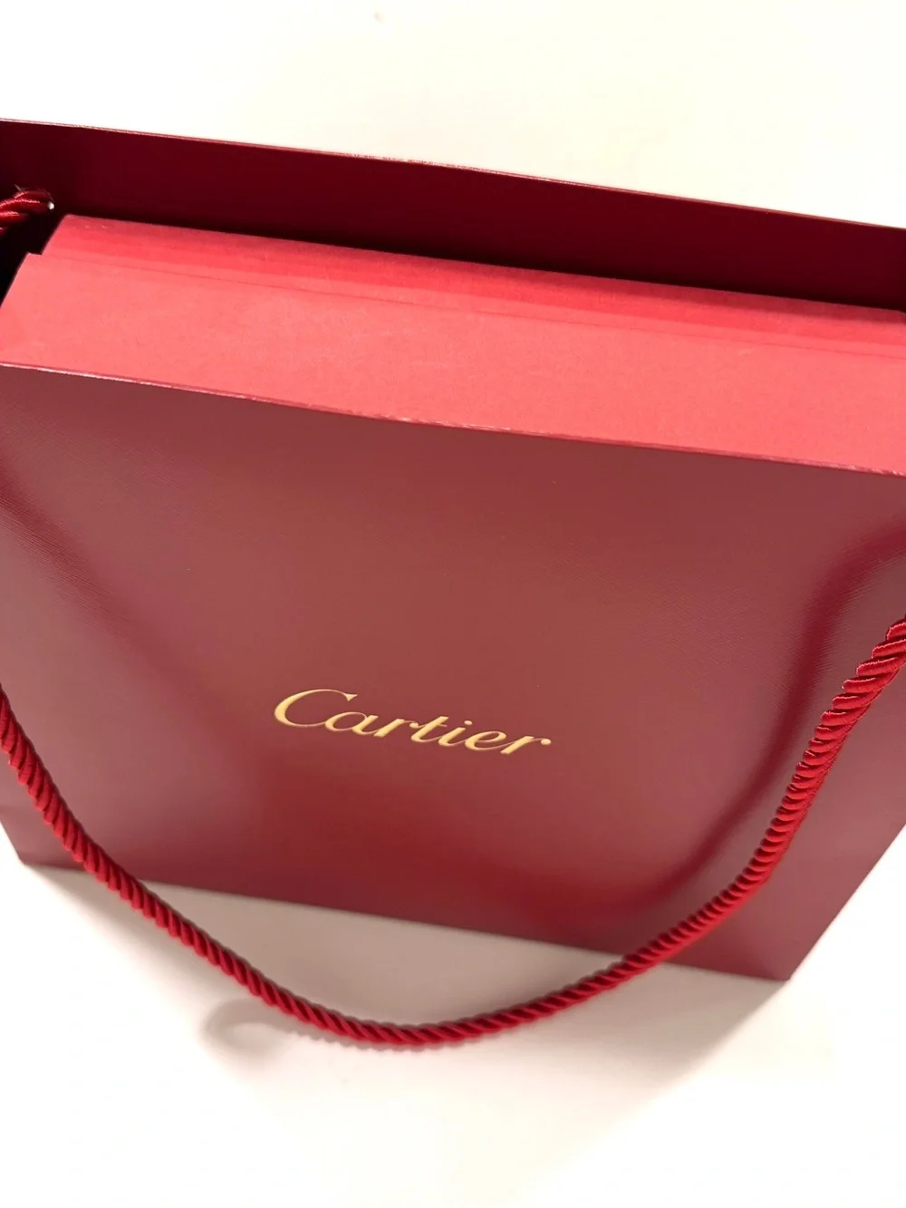 Cartier Red Box W Shopping Bag